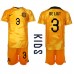 Cheap Netherlands Matthijs de Ligt #3 Home Football Kit Children World Cup 2022 Short Sleeve (+ pants)